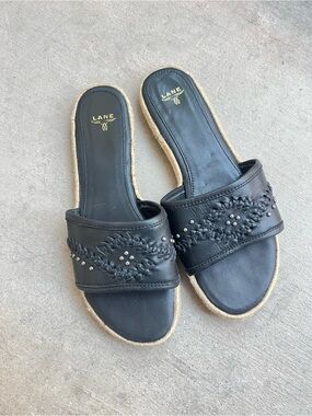 Lane Boots Sandals Black Size 8.5